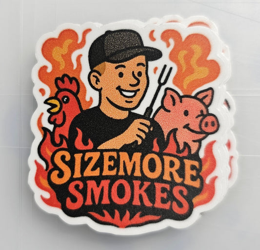 White Vinyl Sticker (Featuring slit backing paper)
