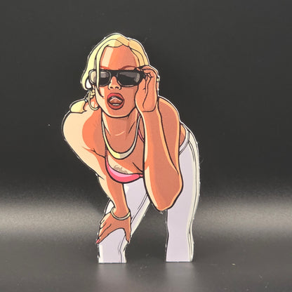 Economy White Vinyl Stickers