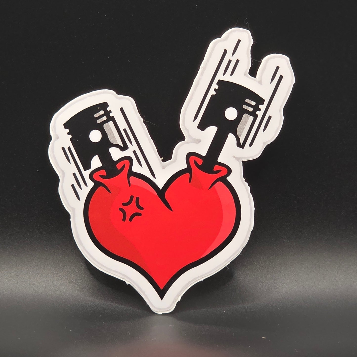 Economy White Vinyl Stickers