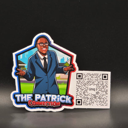 Economy White Vinyl Stickers