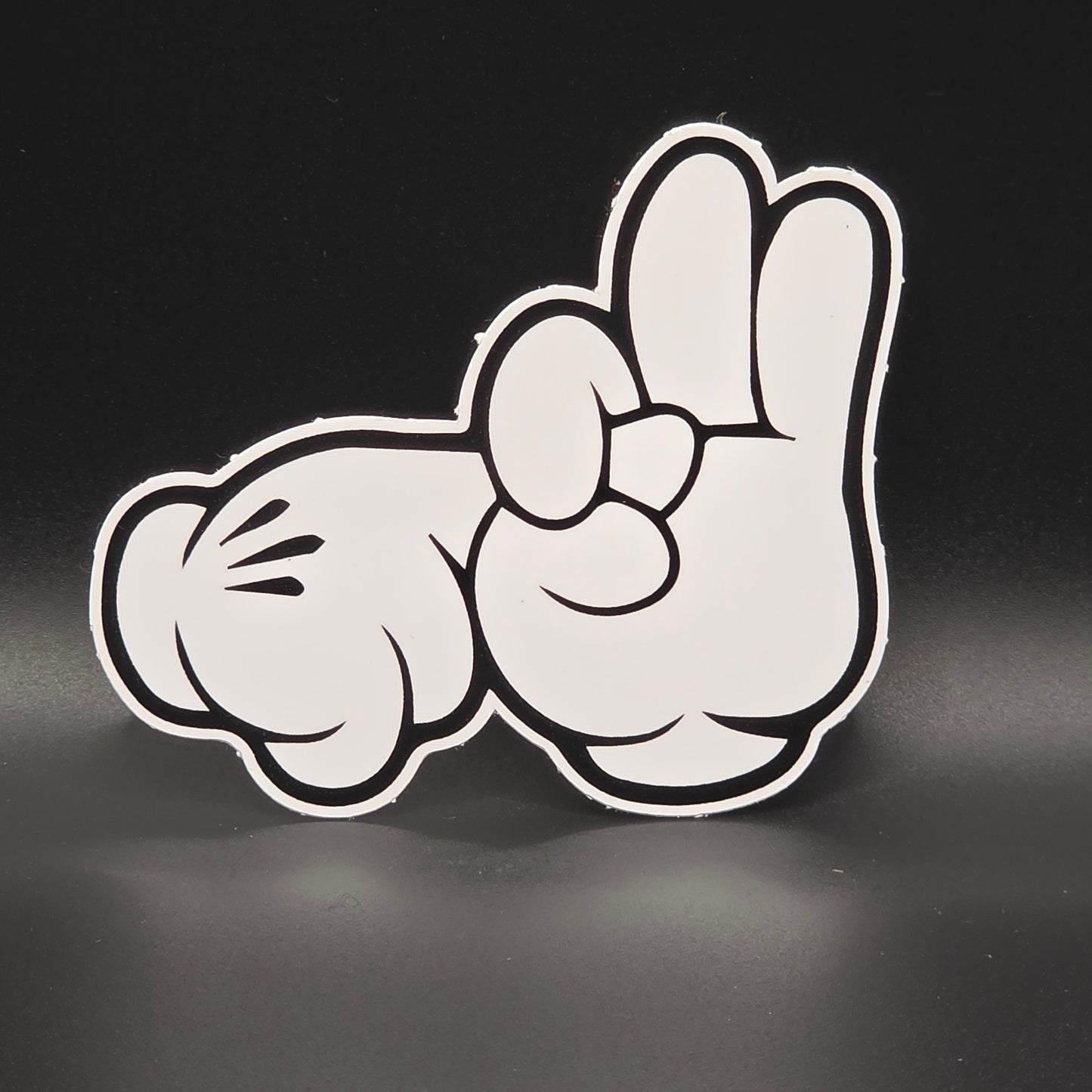 Economy White Vinyl Stickers