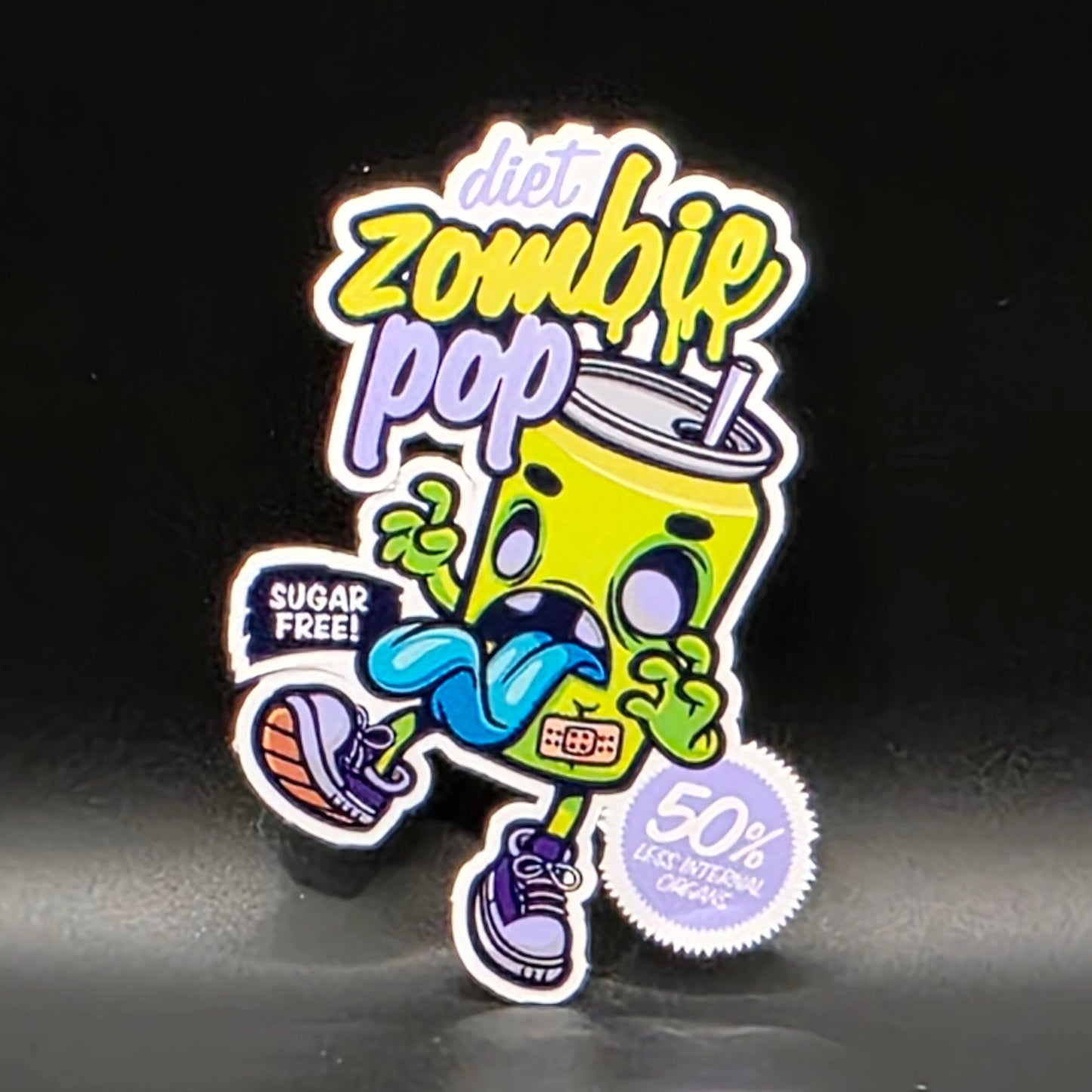 Economy White Vinyl Stickers