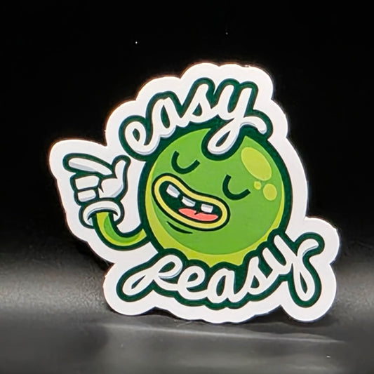 Economy White Vinyl Stickers