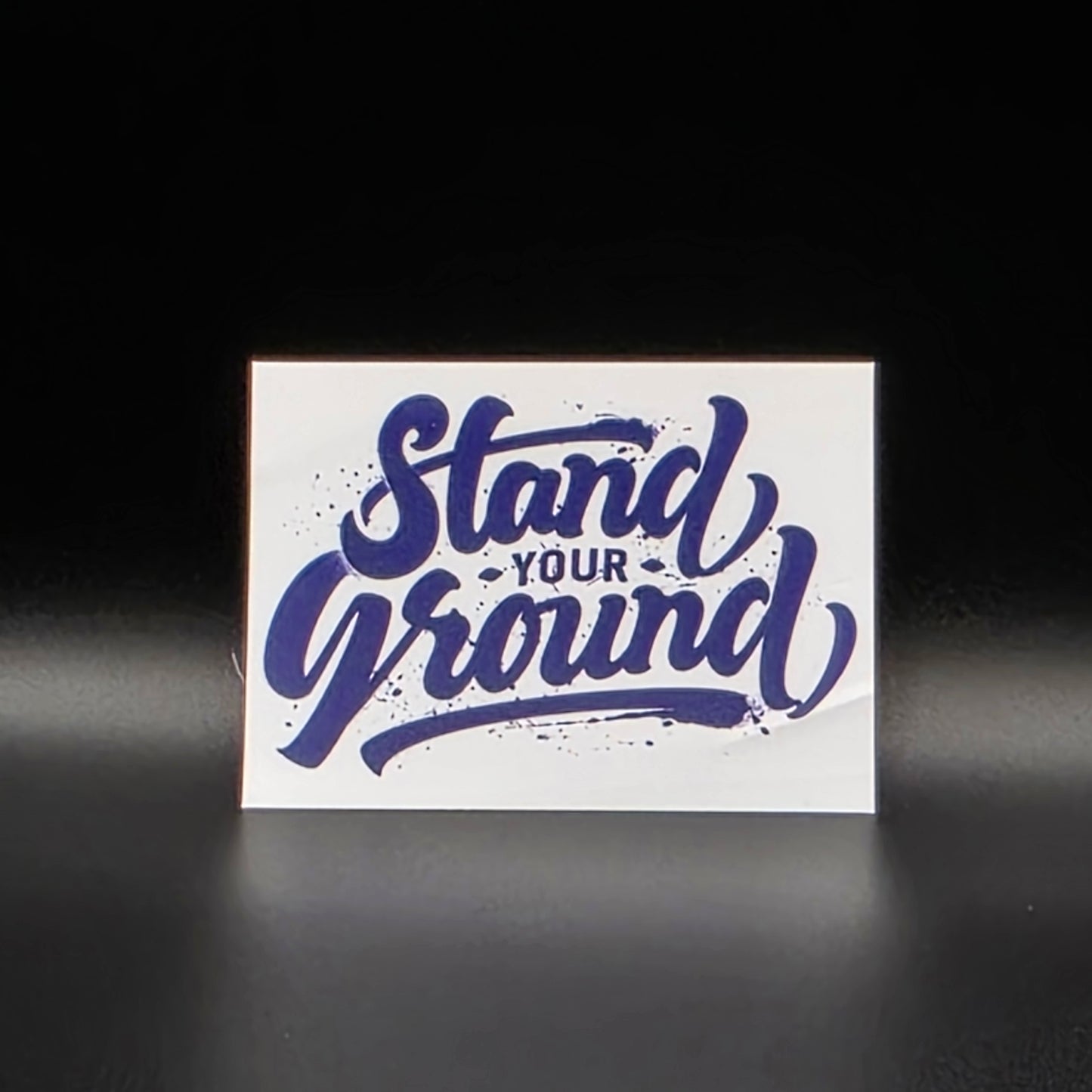 Economy White Vinyl Stickers