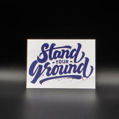 Economy White Vinyl Stickers