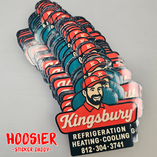 Custom White Vinyl Stickers